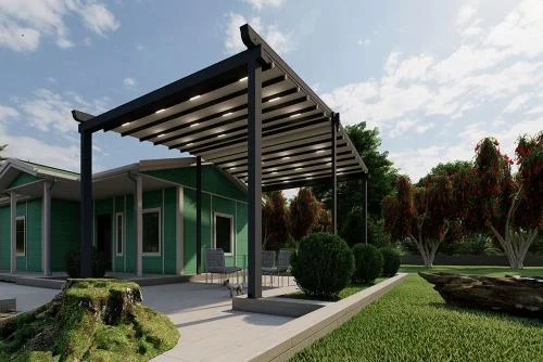 Çift Açılır Pergola - Görsel 5